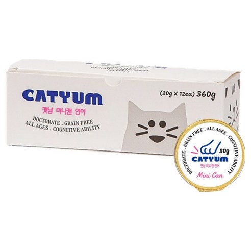 베러펫 고양이 캣냠 습식 캔, 연어, 30g, 12개