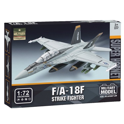 바니랜드 4D모델 FA-18F 슈퍼호넷 VFA 103 졸리로저스 전투기 블록, 1개