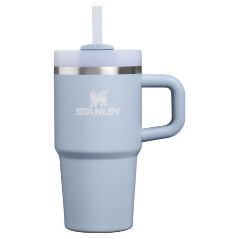 스탠리 퀜처 H2.0 플로우 스테이트 손잡이 텀블러, 블루 드림 스톤, 591ml, 1개