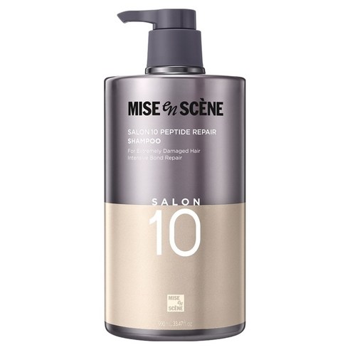 미쟝센 살롱10 펩타이드 리페어 단백질 손상 샴푸 대용량, 990ml, 1개