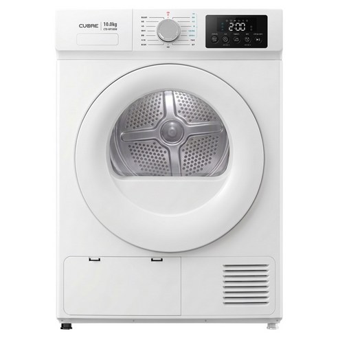 쿠오레 히트펌프 저온제습 안심필터 빨래건조기 10kg 방문설치, 화이트, CTD-HP100W