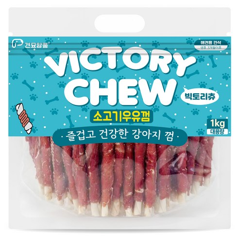빅토리츄 강아지 우유껌, 1kg, 1개, 소고기
