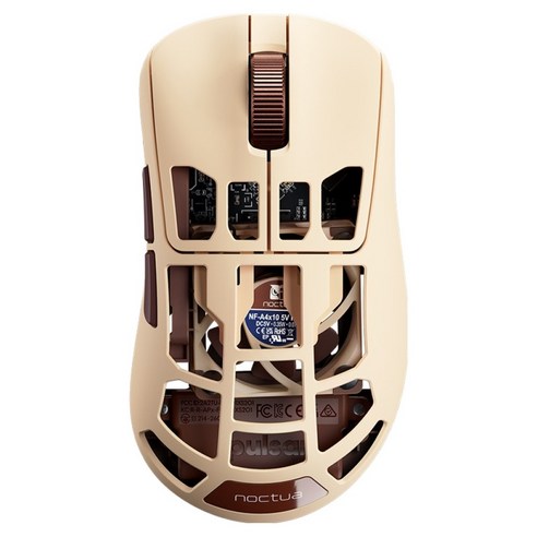 펄사 Feinmann F01 Noctua 녹투아 에디션 무선 게이밍 마우스, 베이지, FMF01XS201