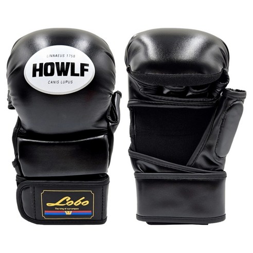 하울프 로보 스파링 MMA 글러브 양손 착용, 블랙, 1개