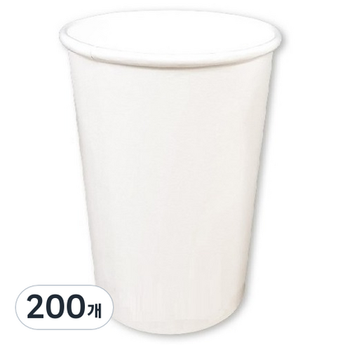 이로울생활 테이크아웃 무인쇄 종이컵 380ml, 200개, 1개입