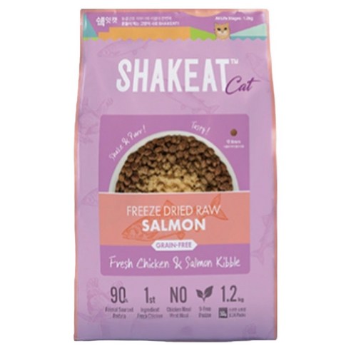 쉨잇 전연령 캣 동결건조 프레시 치킨&살몬 키블 건식사료 24p, 닭+닭간, 1.2kg, 1개