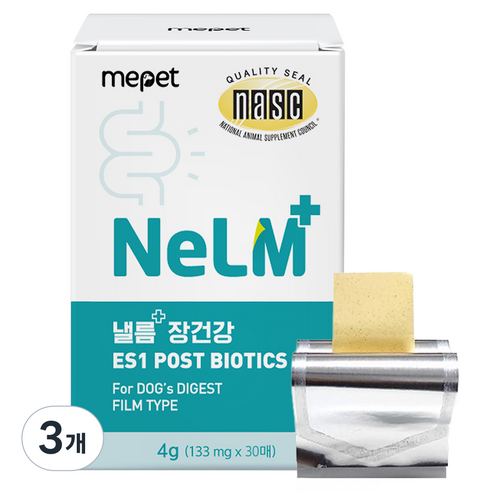 낼름 강아지 필름 영양제, 30회분, 장건강/유산균, 3개