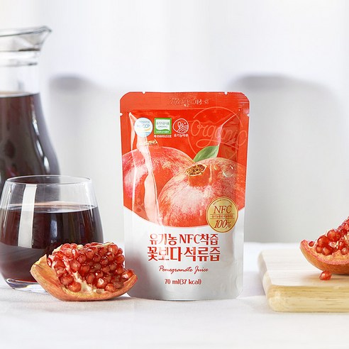 유기농마루 정품 유기농 NFC 착즙 꽃보다 석류즙 70ml, 30개 이미지 2