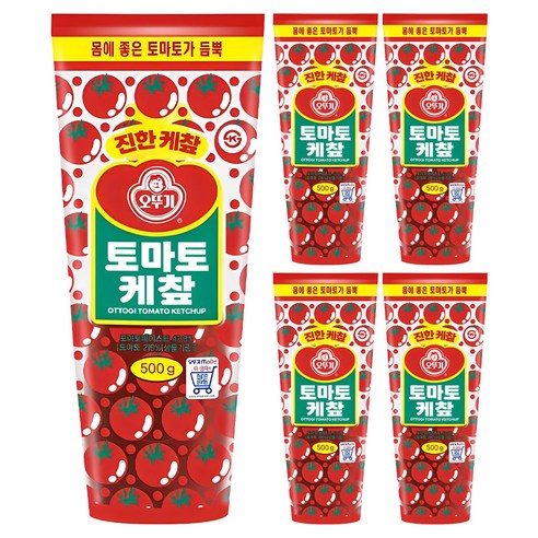 오뚜기 토마토 케챂, 500g, 5개