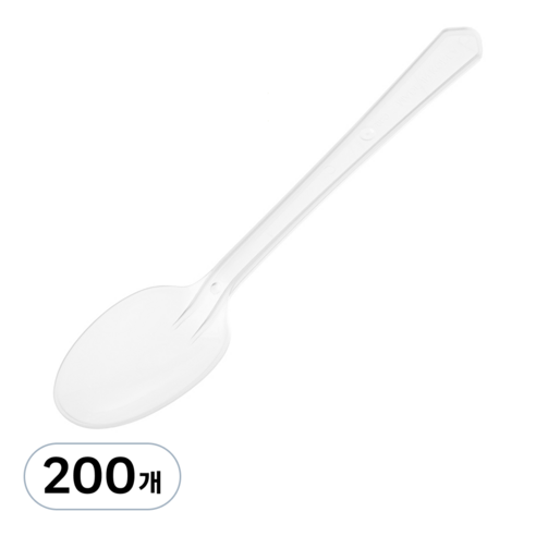 코멧 일회용 숟가락 투명, 1개, 200개입