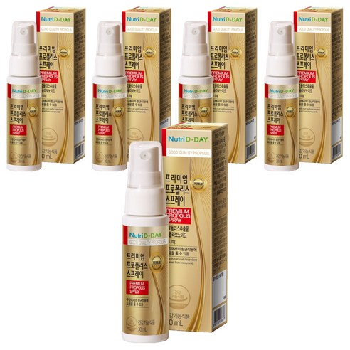 뉴트리디데이 프리미엄 프로폴리스 스프레이, 30ml, 5개