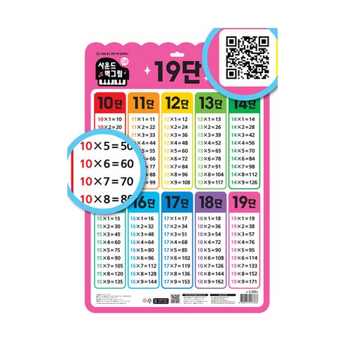 사운드 벽그림 구구단 + 19단 세트 솔직 후기 | 취미생활 필수템 - 상품 이미지 4