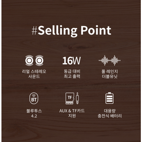 오아 아이브릭 블루투스 스피커의 다양한 연결 포트