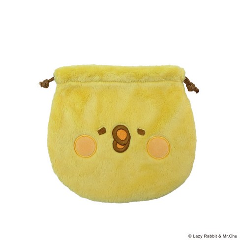YENDAR 研達懶散兔與啾先生束口袋聚酯纖維, 16 x 19cm, 啾先生- 包包| 酷澎
