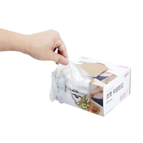 코멧 도톰한 엠보싱 위생장갑 이미지 4