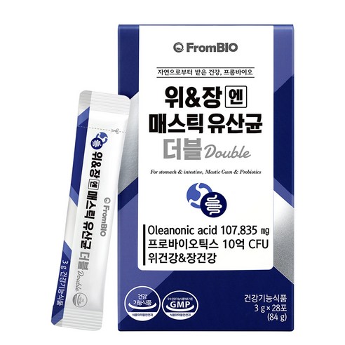 프롬바이오 위 & 장엔 매스틱 유산균 더블 84g, 1개 실사용 후기 | 효과 있을까? - 상품 이미지 1