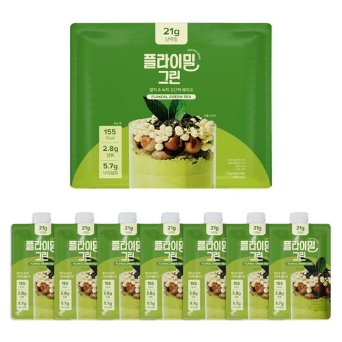 플라이밀 단백질 쉐이크 그린, 45g, 7개