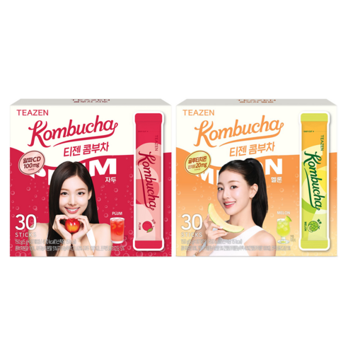 티젠 알파CD 콤부차 자두 5g 30p + 글루타치온 멜론 5g 30p, 1세트