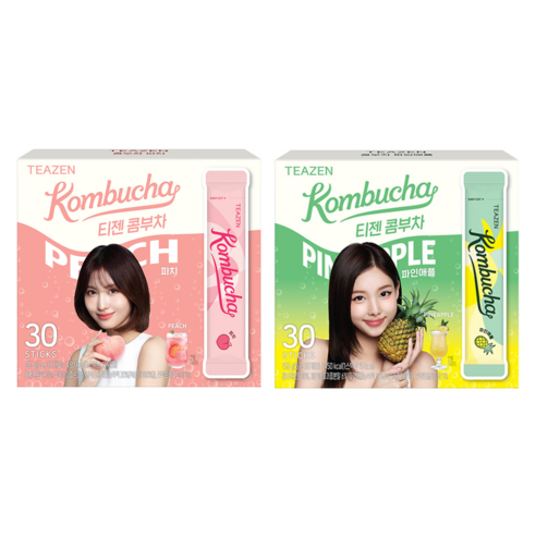 티젠 콤부차 피치 5g 30p + 파인애플 5g 30p, 1세트