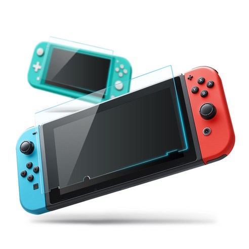 쿠디스 닌텐도 스위치 프리미엄 강화 액정보호필름 2p세트 이미지 2