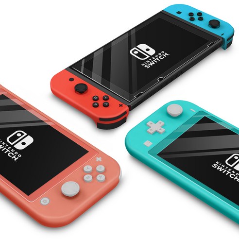 쿠디스 닌텐도 스위치 프리미엄 강화 액정보호필름 2p세트 이미지 3