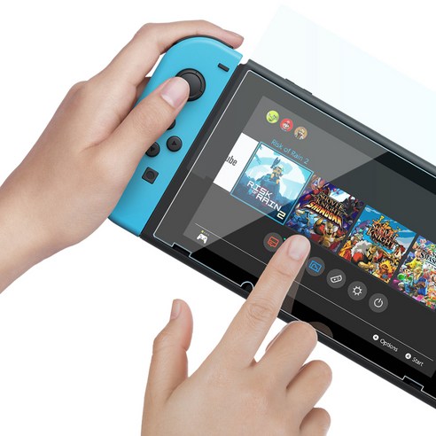 쿠디스 닌텐도 스위치 프리미엄 강화 액정보호필름 2p세트 개봉기 | 실사용 후기 - 상품 이미지 4