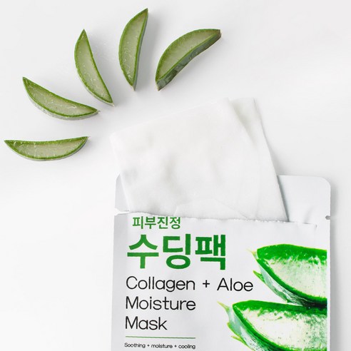더블유피부연구소 알로에 피부진정 수딩 마스크 22ml 이미지 4