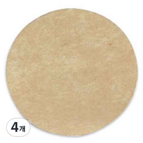 누보 홈브루 라운드 필터 60mm 100p, 브라운, 4개