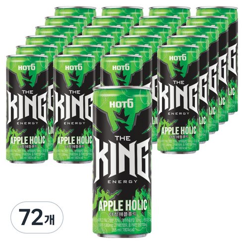 핫식스 더킹 애플홀릭, 355ml, 72개