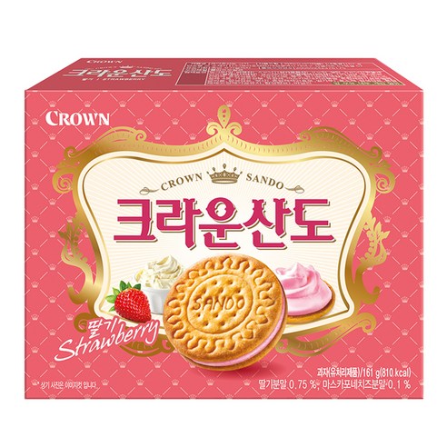 크라운산도 딸기, 161g, 1개