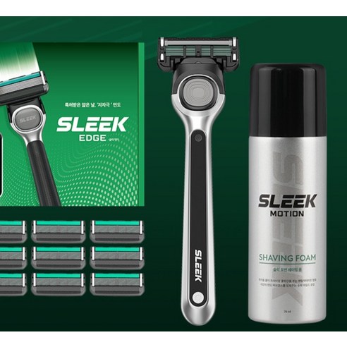 도루코 슬릭 엣지 면도기 세트 후기 분석 - 정교한 7중날 확대 이미지