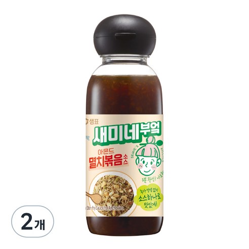새미네부엌 아몬드 멸치볶음소스, 390g, 2개