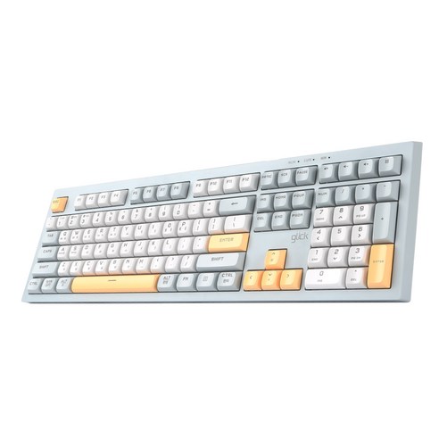 지클릭커 오피스프로 사일런스 M RGB 무소음 RC1 블루투스 무선 108 키보드, Navy Blue RC1, WK50, 제조사축