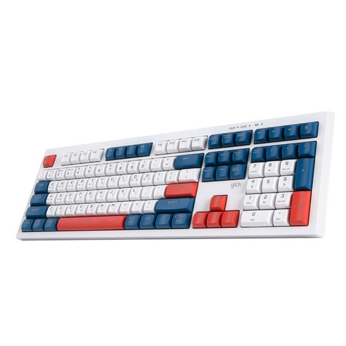 지클릭커 오피스프로 사일런스 M RGB 무소음 유무선 블루투스 108키 키보드, Gundam RC1, WK50, 제조사축