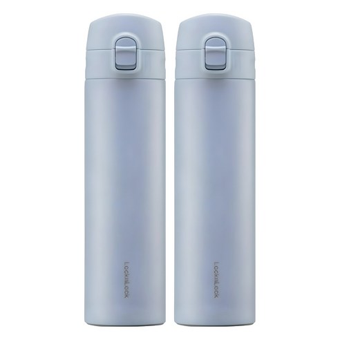 락앤락 데일리 슬림핏 원터치 텀블러, 블루, 400ml, 2개
