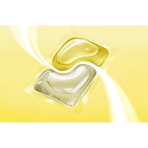 스웨이 식기세척기세제 올인원 액체캡슐 55개입, 440g, 1개 후기 분석 - 투명한 액체 제형 확인