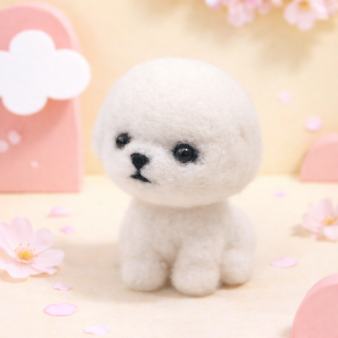 아트조이 DIY 양모펠트 세트, 1개, 비숑프리제