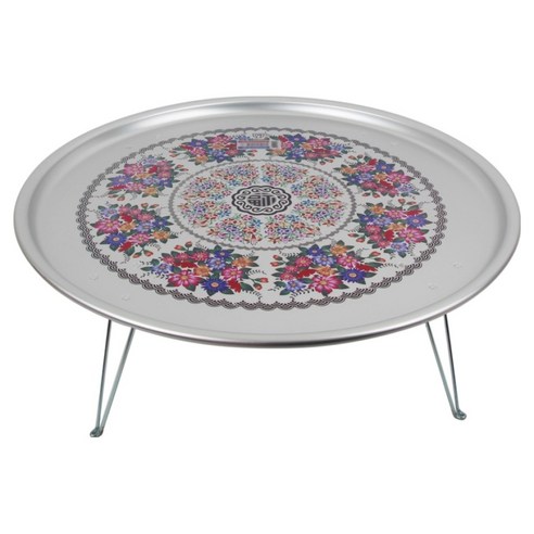 이디나 EXPO 레트로 접이식 밥상 교자상 양은밥상 특대 1호 실사용 후기 | 효과 있을까? 썸네일