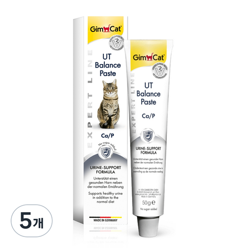 짐캣 고양이 페이스트 영양제, 50g, 유리너리+결석, 5개 50g, 유리너리+결석, 5개