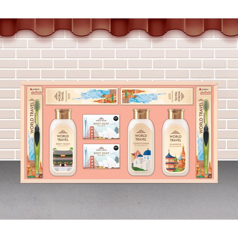 LG생활건강 월드트레블 G호 선물세트 후기 분석 - 샴푸 및 바디케어 상세