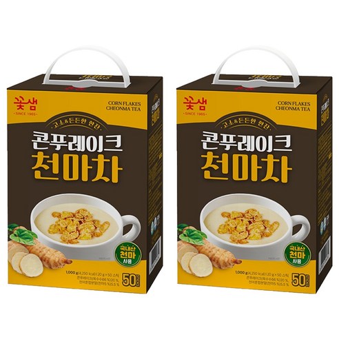 꽃샘 콘푸레이크 천마차, 20g, 50개입, 2개