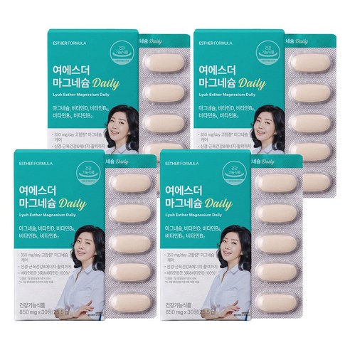 에스더포뮬러 여에스더 마그네슘 Daily 25.5g, 30정, 4개