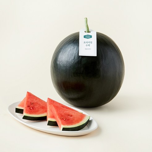 프리미엄 씨적은 SWT 흑수박, 6kg 이상, 1개
