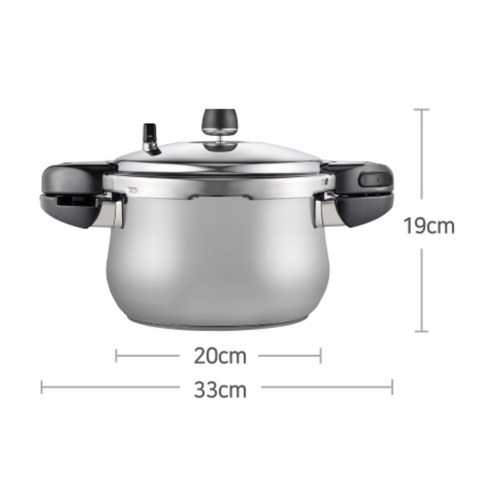 PN풍년 마레 인덕션이지 압력솥 6인용 후기 분석 - 깔끔한 바닥 로고 각인