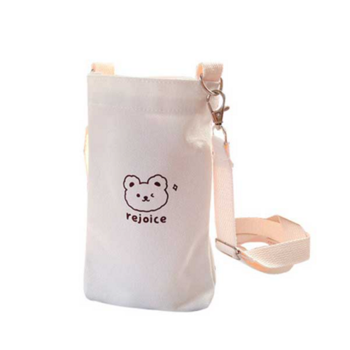 라이프그래피 귀여운 동물 물통 파우치 에코백 이미지 2