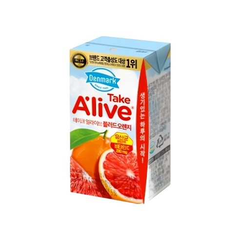 덴마크 테이크 얼라이브 블러드오렌지 주스 후기 분석 - 48팩 대용량 구성 이미지
