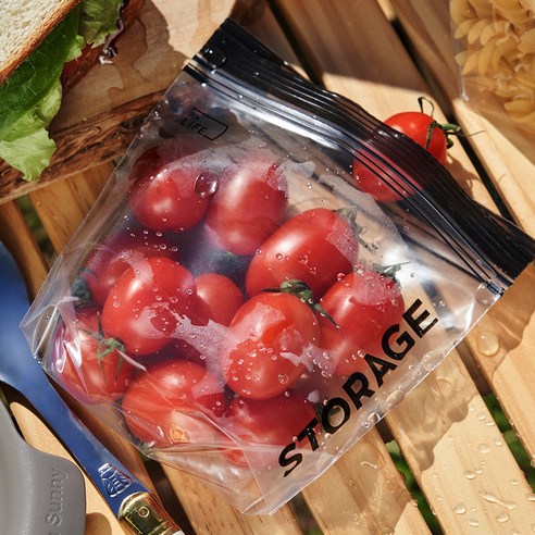 덴라이프 스탠딩지퍼백 Basic 세트, 혼합, 1세트 후기 분석 - 지퍼 밀폐력 테스트