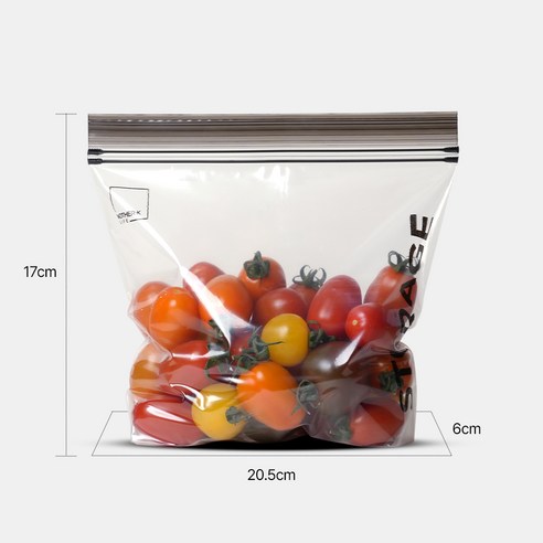 덴라이프 스탠딩지퍼백 Basic 세트, 혼합, 1세트 후기 분석 - 냉장고 도어 포켓 활용