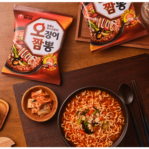 바쁜 저녁, 텅 빈 저녁, 왠지 모르게 든든하게 채워줄 얼큰한 국물의 오징어짬뽕