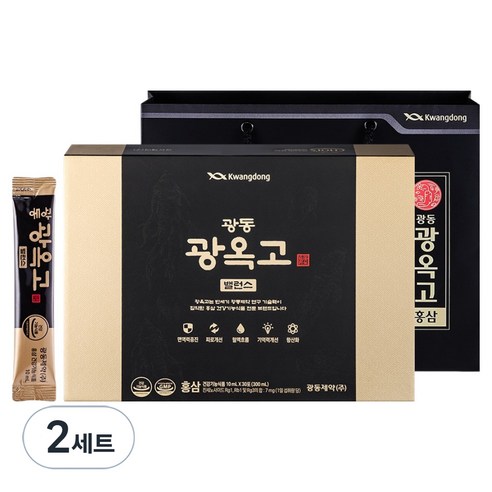 광동제약 광옥고 밸런스 홍삼 30포 + 전용 쇼핑백, 300ml, 2세트